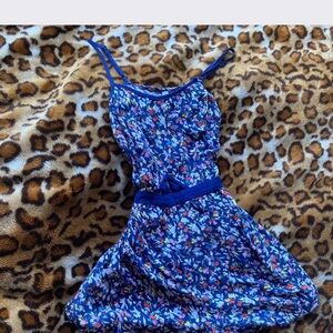 Xhilaration Blue Floral Dress